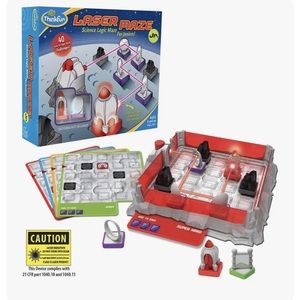 ThinkFun Laser Maze Junior (Class 1 Laser) Logic Game & STEM Toy